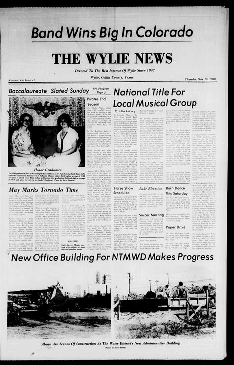 The Wylie News (Wylie, Tex.), Vol. 32, No. 47, Ed. 1 Thursday, May 15, 1980 - The Portal to ...