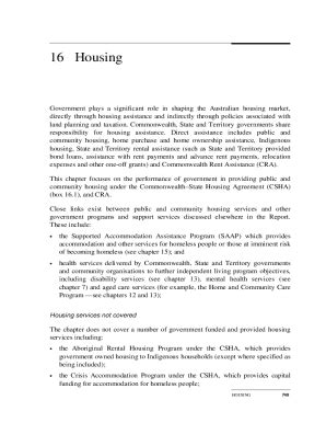 Fillable Online Shaping Futures Changing The Housing Story Final Report