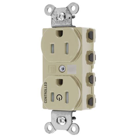 Straight Blade Devices Receptacles Duplex Snapconnect Tamper Resistant Controlled 15a 125v