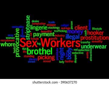 Sex Workers Word Cloud Concept On Stock Illustration Shutterstock