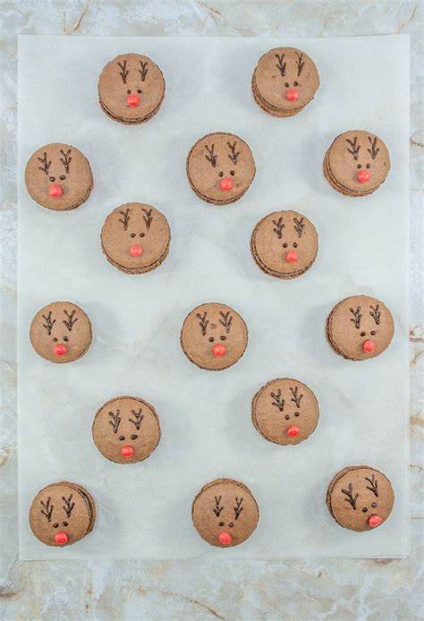 Reindeer French Christmas Macarons Easy Everyday Recipes