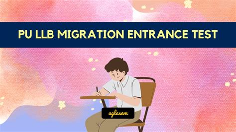 PU LLB Migration Entrance Test 2025 Application Form PU LLB Migration