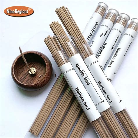 10g 40pcs Pure Natural Incenso Hainan China Oud Wood Incense Sticks