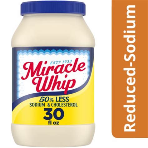 Miracle Whip Reduced Sodium Mayo Like Dressing 30 Fl Oz Kroger