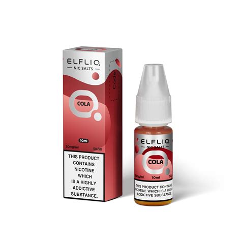 Cola Nic Salt E Liquid By Elf Bar Elfliq Custom Vapes Uk Vape Kits