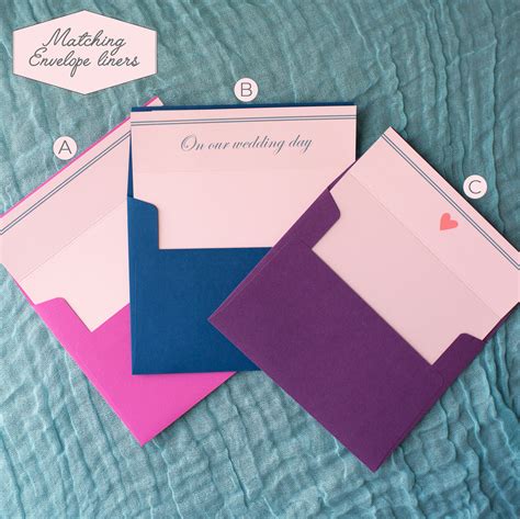 Unique And Custom Wedding Envelope Liners — Rock Candie Designs Custom Wedding Stationery