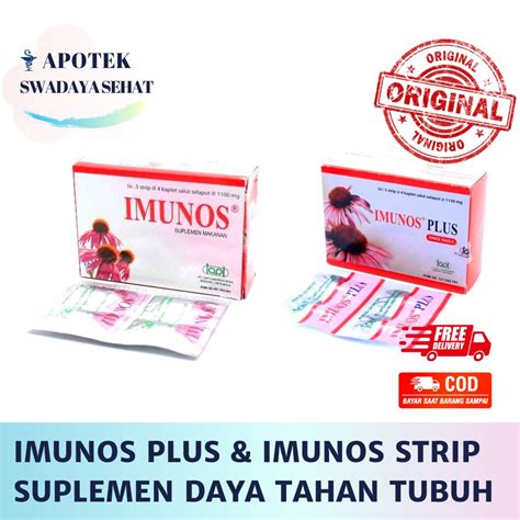 Jual Imunos Plus Strip Imunos Tablet Multivitamin Penambah Daya