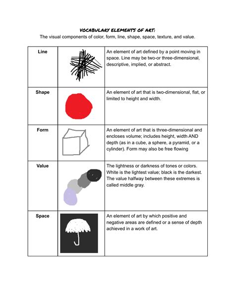 38 Elements Of Art Line Worksheet Worksheet Master