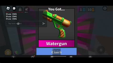 UNBOXING WATERGUN IN MM2 YouTube