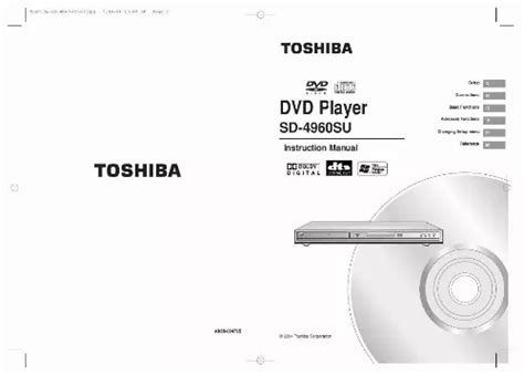 Notice TOSHIBA SD 4960 Lecteur Dvd Blu Ray Portable Trouver Une