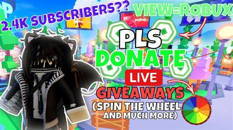 Pls Donate Live Donating Robux To Every Viewer Real Giveaway