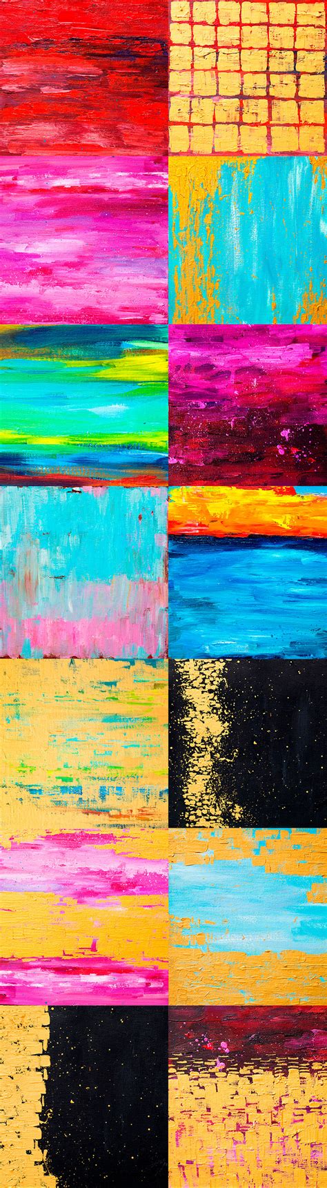 Abstract. Oil paintings. (17937) | Backgrounds | Design Bundles