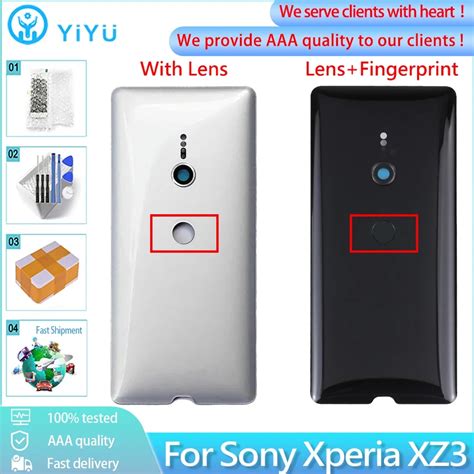 Original Glass Housing For Sony Xperia XZ3 Back Battery Cover Rear Door