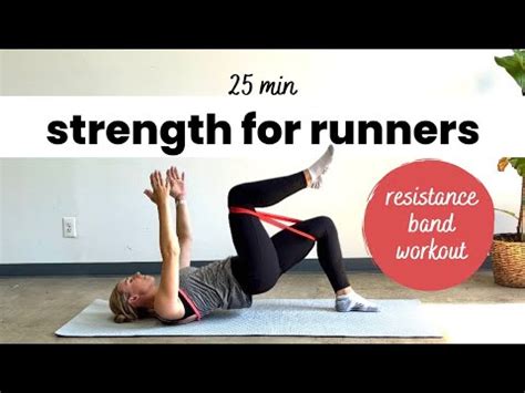 Core Glutes For Runners Resistance Band Workout Follow Along