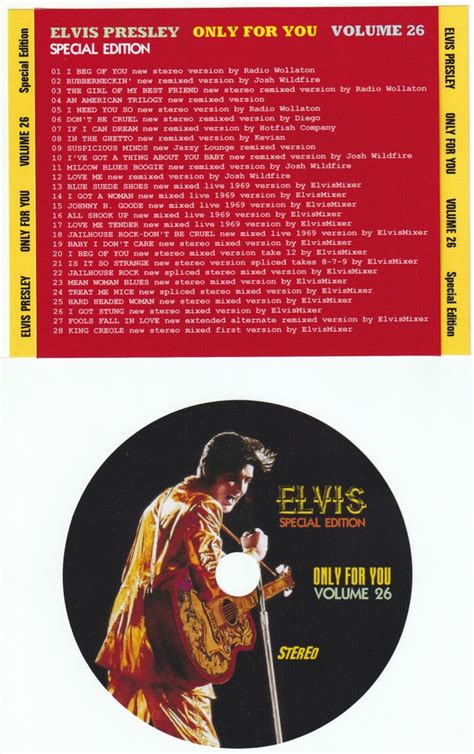 Only For You Vol Cd Elvis New Dvd And Cds Elvis Presley Ftd