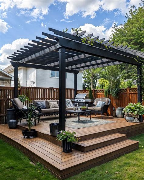 50 Deck Ideas With Gazebos And Pergolas In 2024 Small Backyard Decks