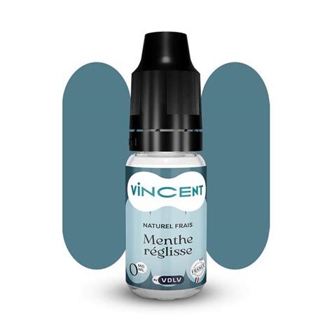 E liquide Menthe Réglisse Vincent dans les vapes e liquide saveurs