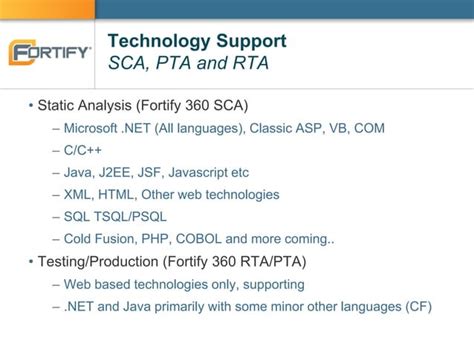 Fortify Technology Ppt