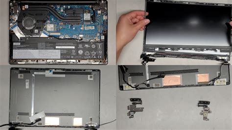 Lenovo Ideapad 5 14are05 81ym Disassembly Ssd Upgrade Battery Lcd Screen Replacement Hinge