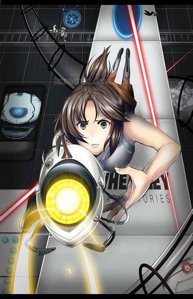 Chell Portal Game Mobile Wallpaper 889948 Zerochan Anime Image