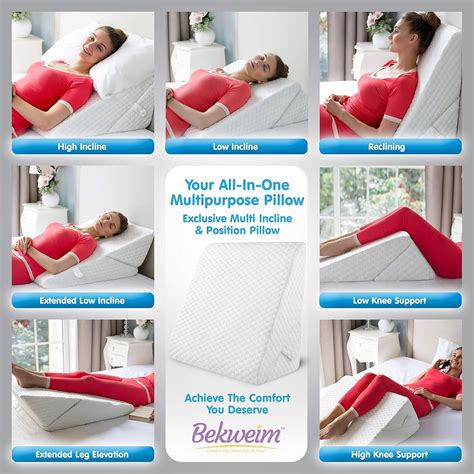 Buy Adjustable Bed Wedge Pillow 7 In 1 Incline And Positioner Memory