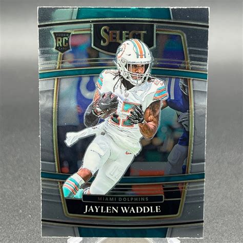 Jaylen Waddle Panini Select Football Base Concourse Rookie Card Rc