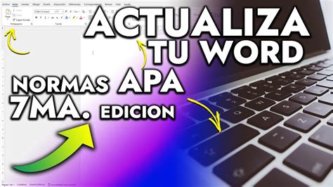 AGREGA LAS NORMAS APA A WORD como usar Normas APA en WORD 7ma Edición