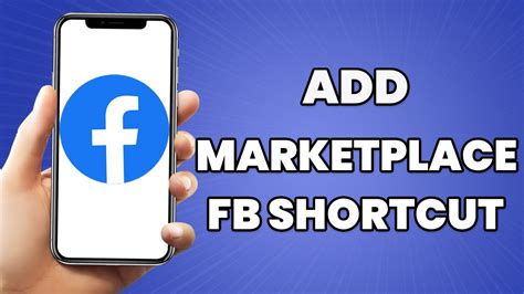 How To Add Marketplace As Facebook Shortcut Tutorial Youtube