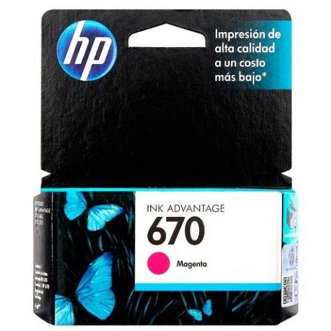 CARTUCHO DE TINTA HP 670 MAGENTA ITG