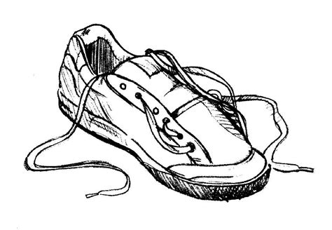 Outline Of A Shoe - Cliparts.co