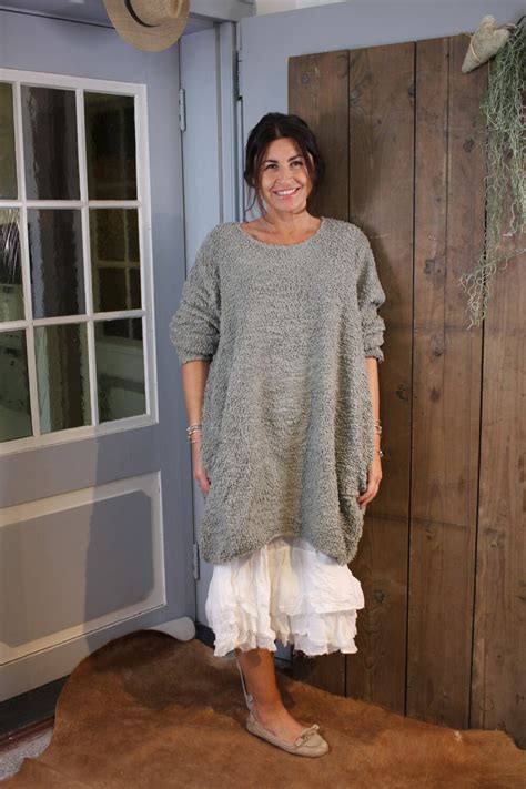 Privatsachen Langer Pullover Einheiter Aus Koteddy In Salbei One Size