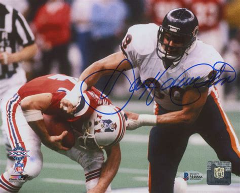 Dan Hampton Signed Chicago Bears 8x10 Photo Beckett COA Pristine