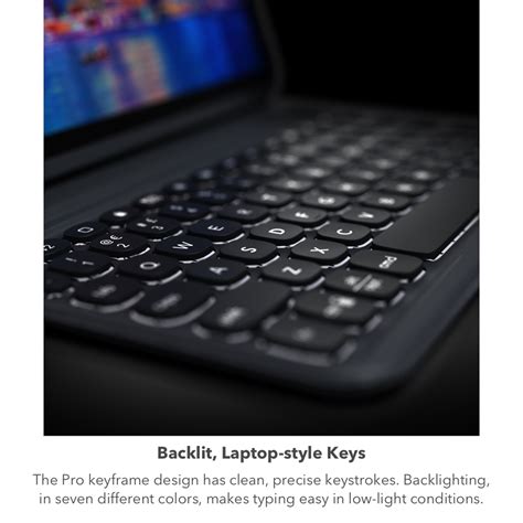 Zagg Pro Keys Wireless Keyboard With Trackpad And Detachable Case For Ipad Pro 11 1st 3rd Gen