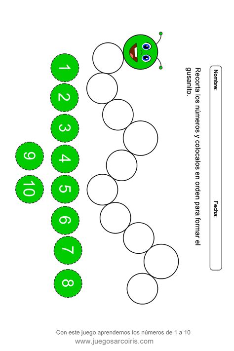 Juegos Arcoiris Actividades El Gusanito Juegos Arcoiris Actividades