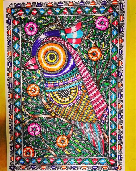 Pin By Vibha Rathod On Madhubani Painting In 2024 Madhubani Art