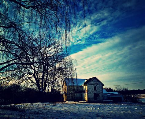 Wallpaper Sunlight Landscape Sunset Nature Building Abandoned