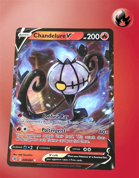 Chandelure V 039 264 Fusion Strike TCG Coleccionistas