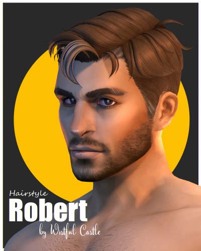 Robert Hair Base Game Compatible Male Hairstyl Tumbex