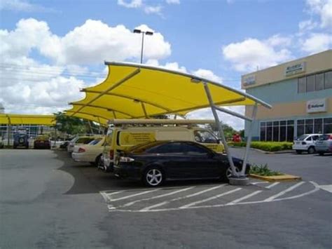 Dome Tensile Car Parking Structure Paint Coated At Rs Sq Ft In New