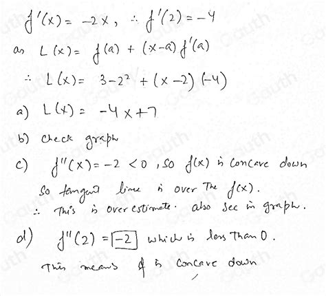 Solved Let Fx3 X2 And Let A2 Complete Parts A Through D Below 4y A Find The Linear A