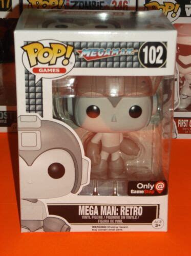 Funko Pop Mega Man Retro Megaman Vinyl Figure Game Stop Exclusive