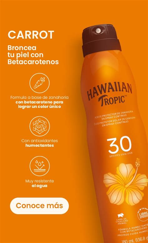 Productos de protección solar que consienten Hawaiian Tropic