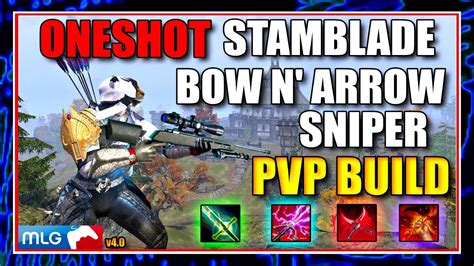 Eso Pvp Oneshot Sniper Stamblade Bow Build Stamina Nightblade Pvp