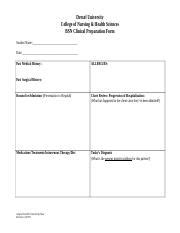 Clinical Prep Sheet Demographics Rev 12 16 1 1 Doc Drexel University