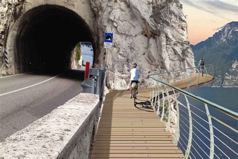 This Incredible Cycle Path Hanging Off The Cliffs Above Lake Garda