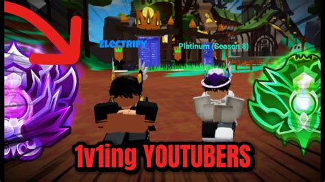 1v1ing Bedwars Youtubers Roblox Bedwars Youtube