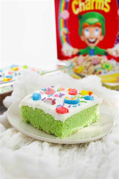 Easy Lucky Charms Cereal Sheet Cake