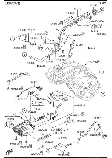 Mazda Cx Evaporative Emissions System Lines Liter Vapor