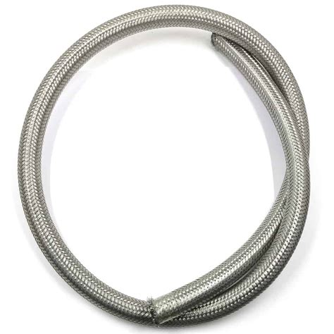 Stainless Steel Braided Rubber Fuel Hose 1 Meter Sie025x M Seven