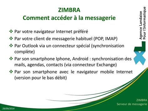 Ppt Zimbra Serveur De Messagerie Agenda Partag Powerpoint